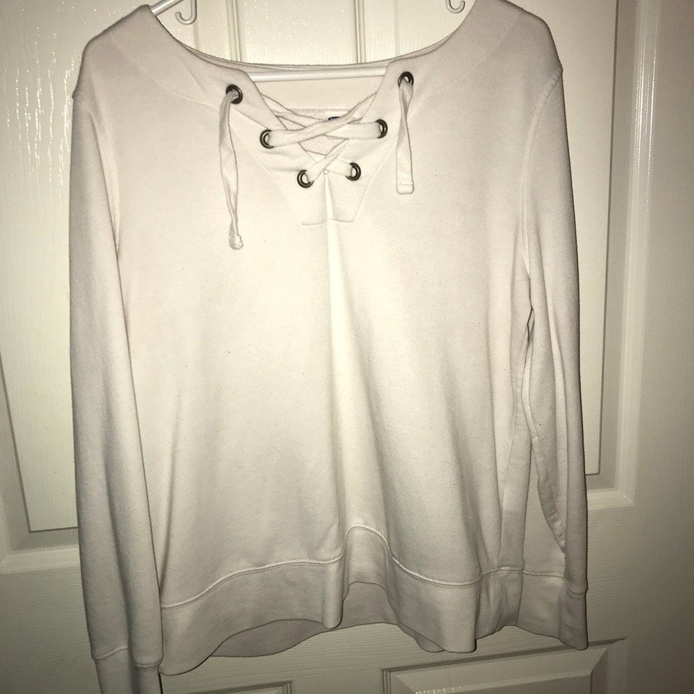 White sweatshirt